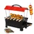 Portable 13 inch Hut Shape Charcoal & Electric Operated Barbeque Grill with 6 Skewers